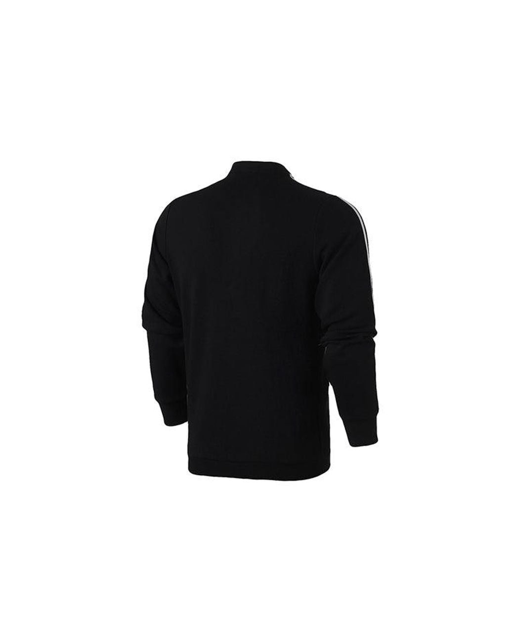 Adidas Black Cm Tt Ft 3S Sports Stylish Knit Stand Collar Jacket for men