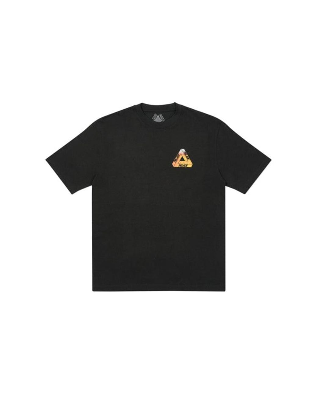 Palace Black Tri-Lager Tee Triangle Logo Printing Short Sleeve