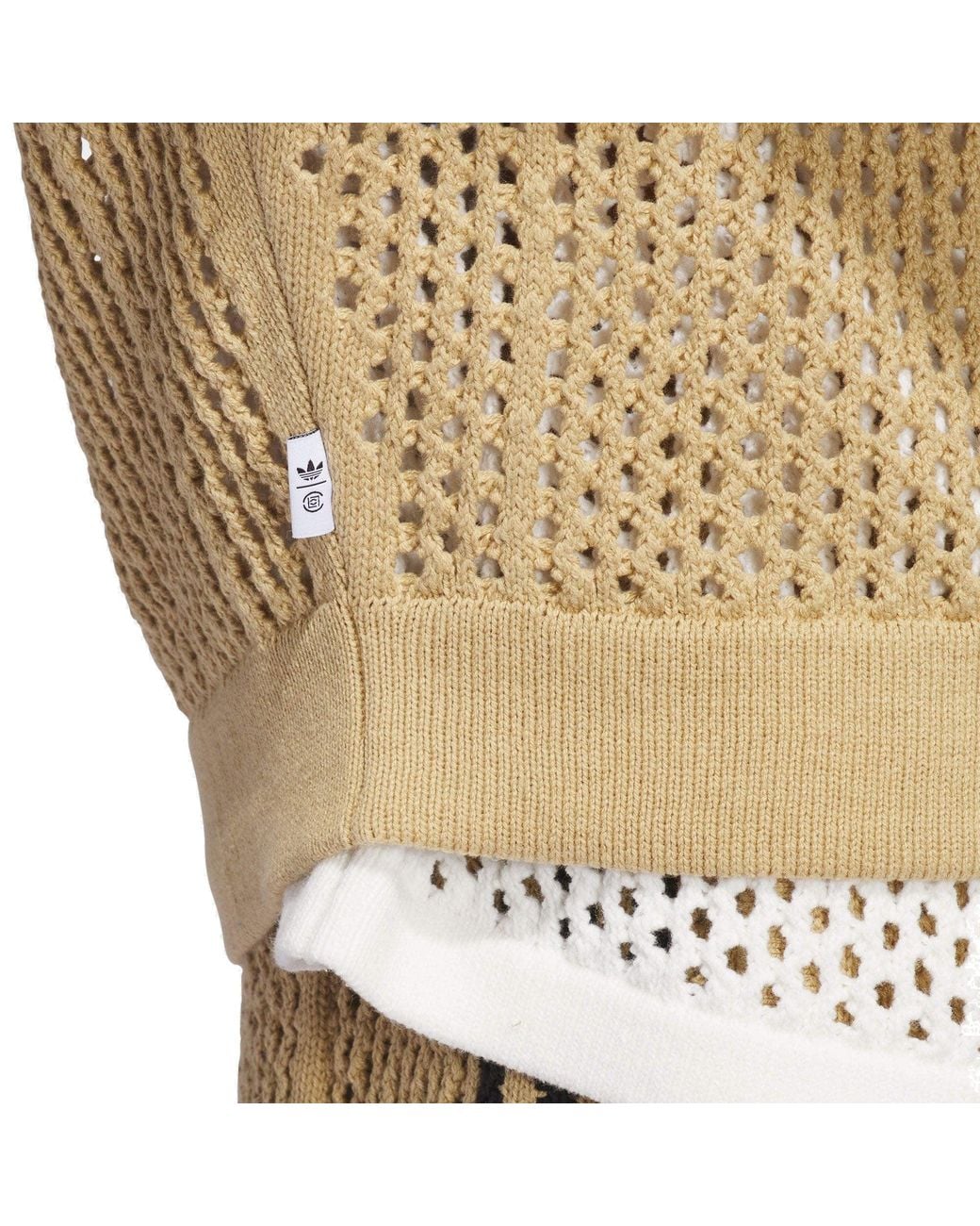 Adidas Natural X Clot Fw24 Crochet Track Jacket Asia Sizing Tone' for men