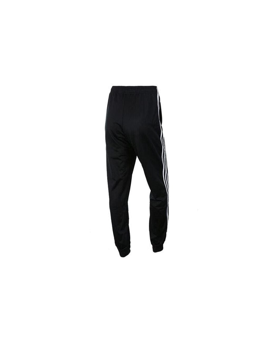 Adidas Black Sports Side Stripes Stylish Knit Long Pants for men
