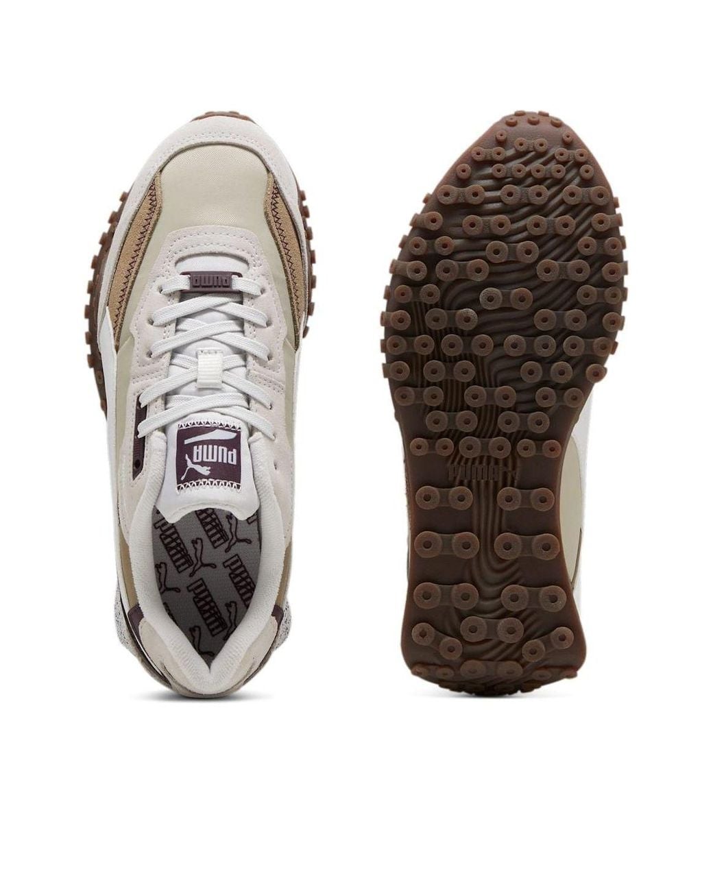 PUMA White Blktop Rider for men