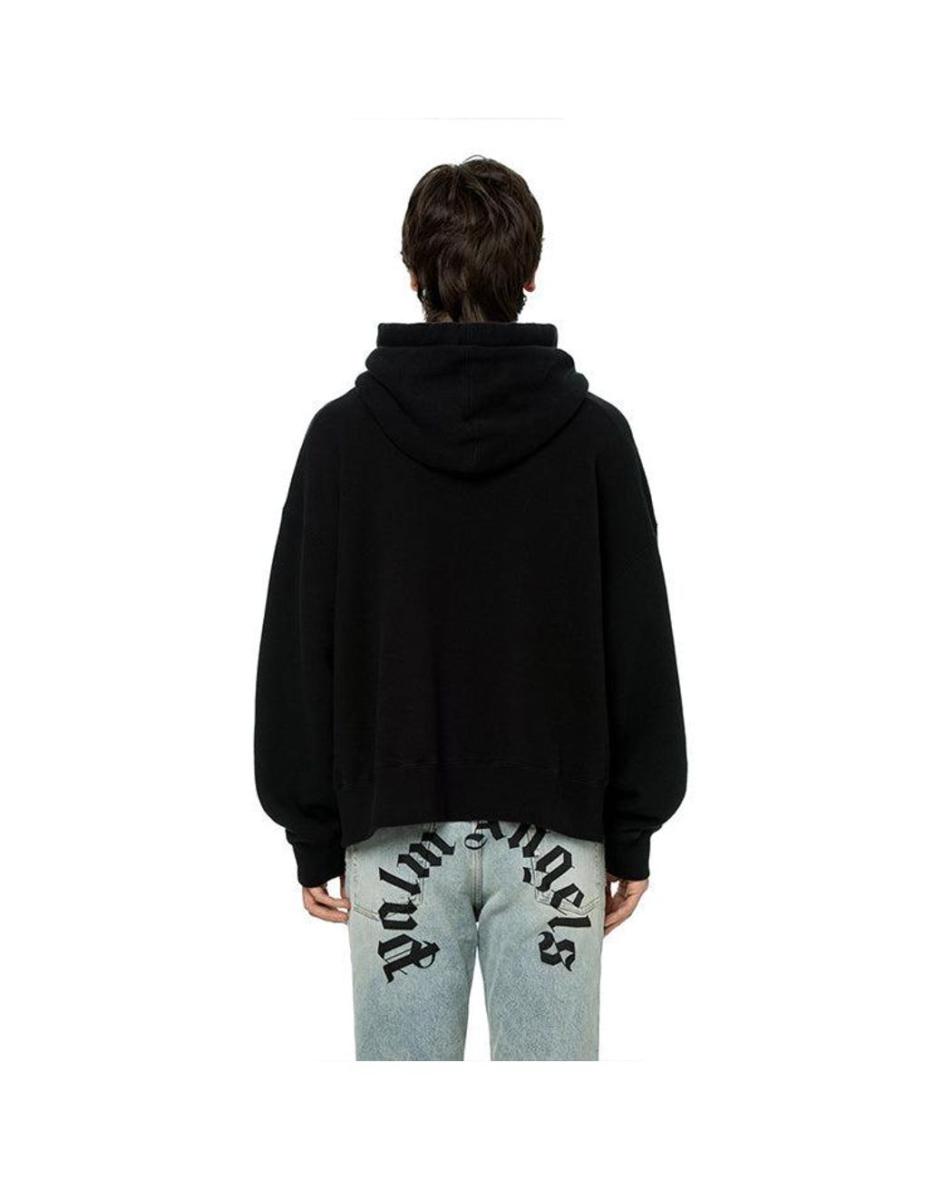 Palm Angels Black Kill The Bear Popover Hoodie for men