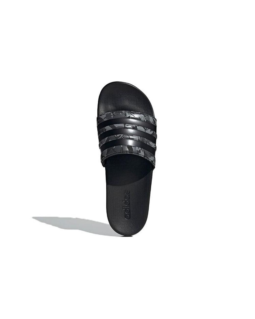 Adidas Black Adilette Comfort Slide Camo' for men