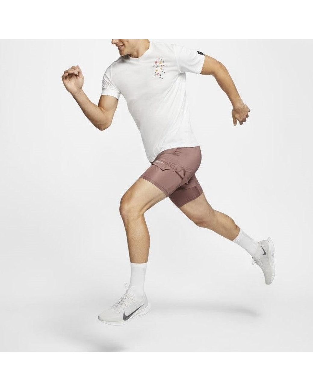 Nike White Dry-Fit Funny Printing Short Sleeve for men