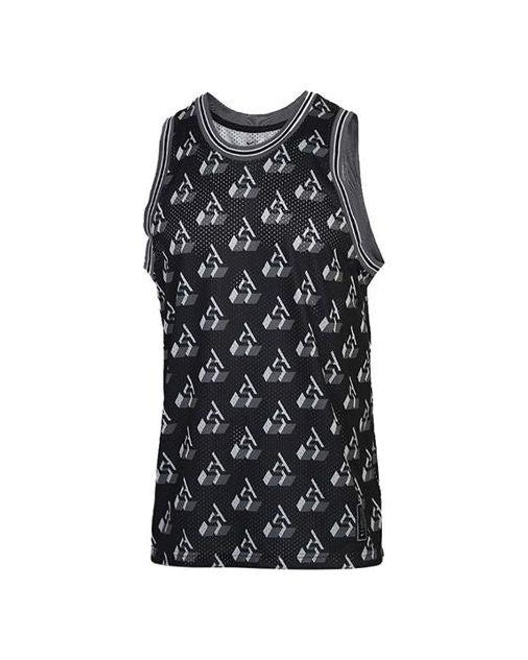 Nike Black Giannis Monogram Vest Asia Sizing for men