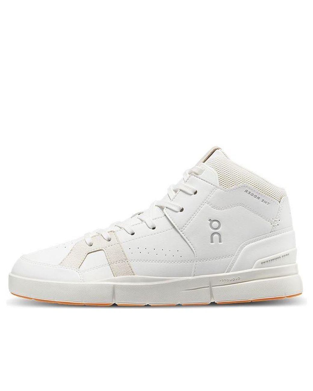 On Shoes White The Roger Clubhouse Mid Sand' for men