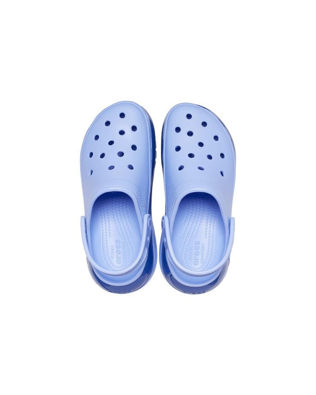 CROCSTM Blue Classic Mega Crush Clog 'Moon Jelly'