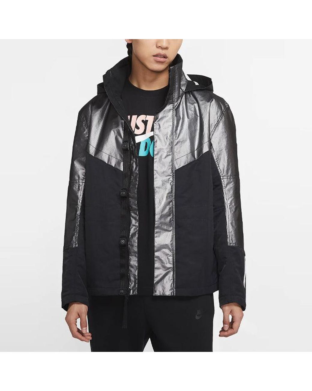 nike gold and silver jacket