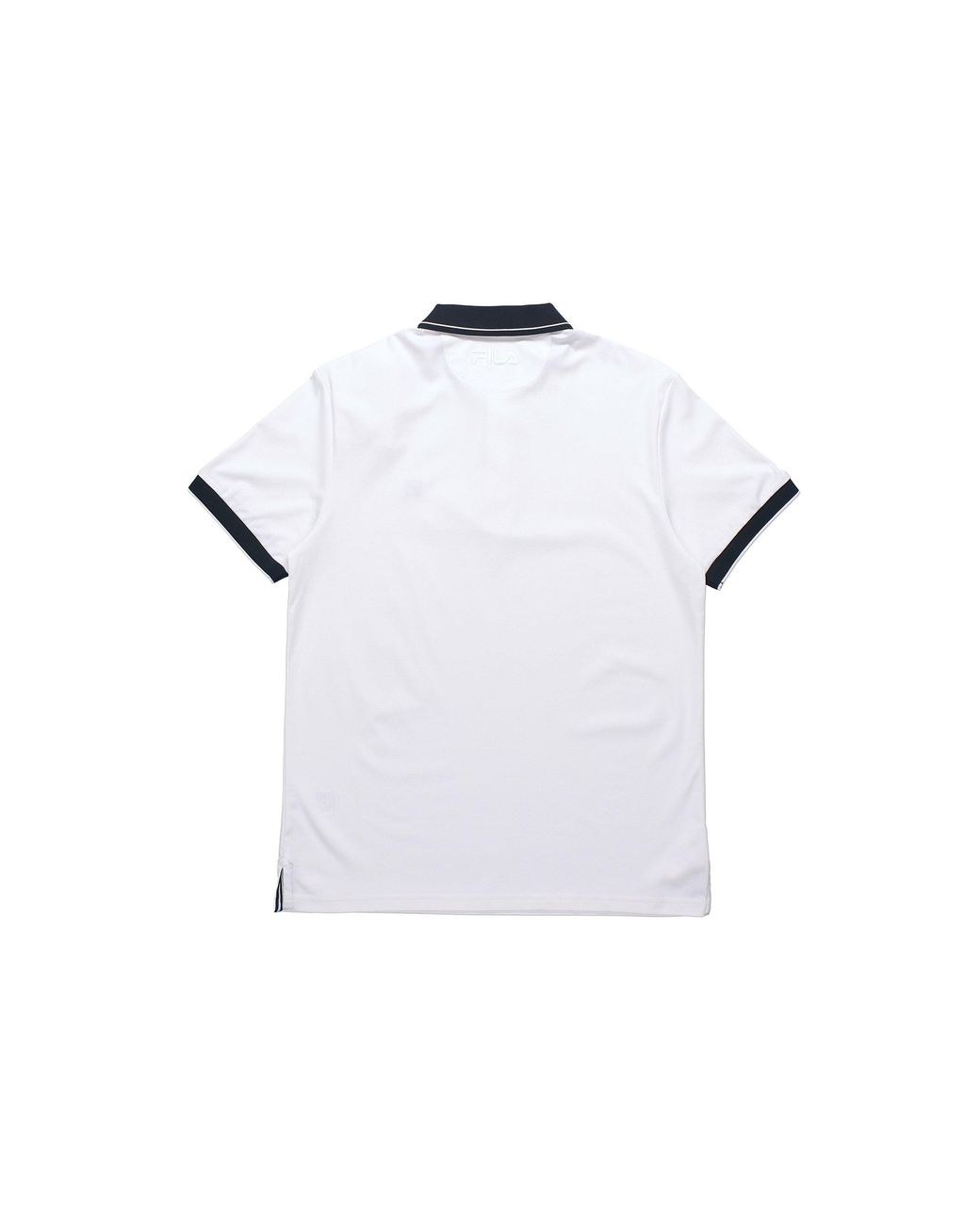 Fila White Business Casual Short Sleeve Polo for men