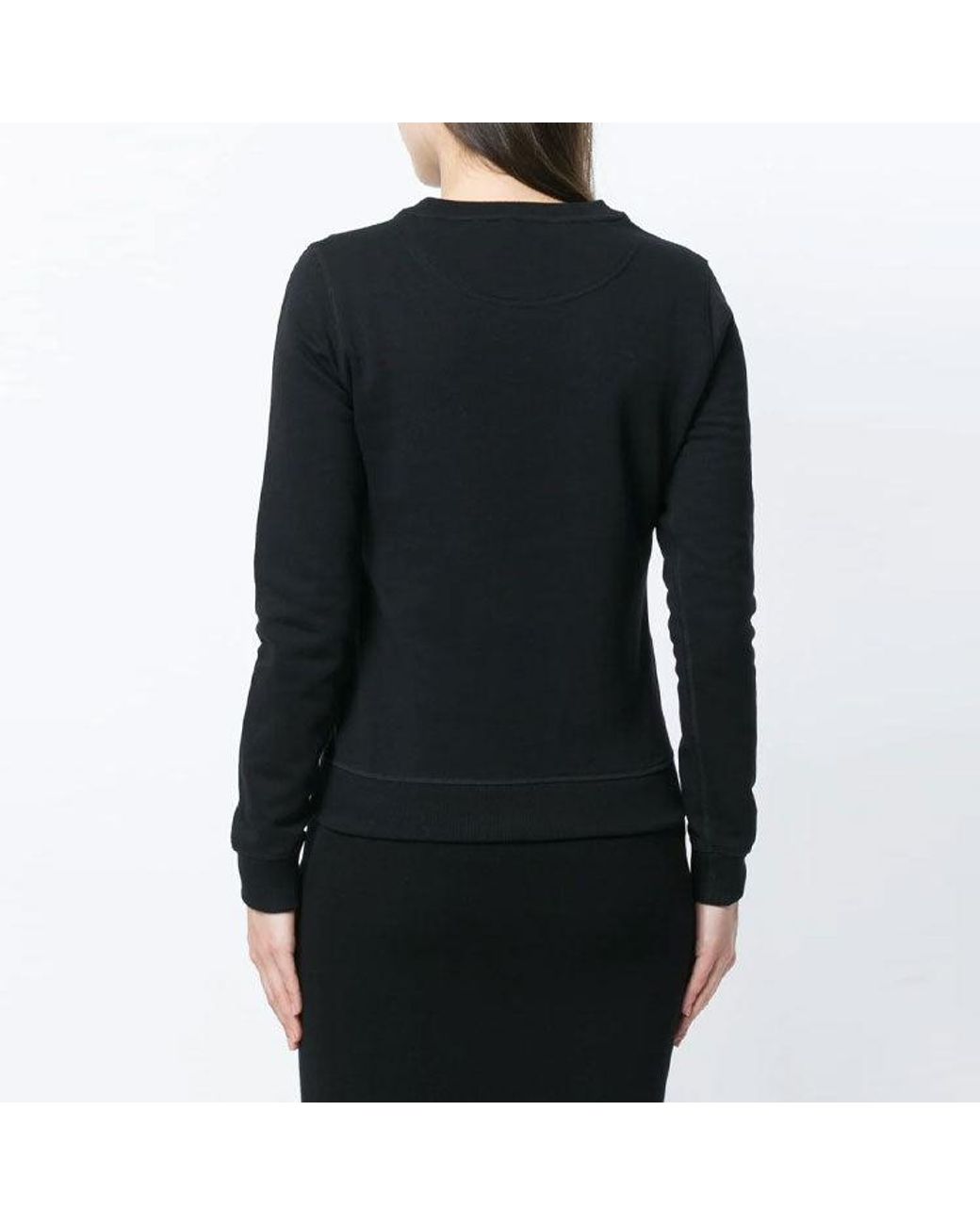 KENZO Gray (Wmns) Tiger Head Pattern Long Sleeves Round Neck Hoodie