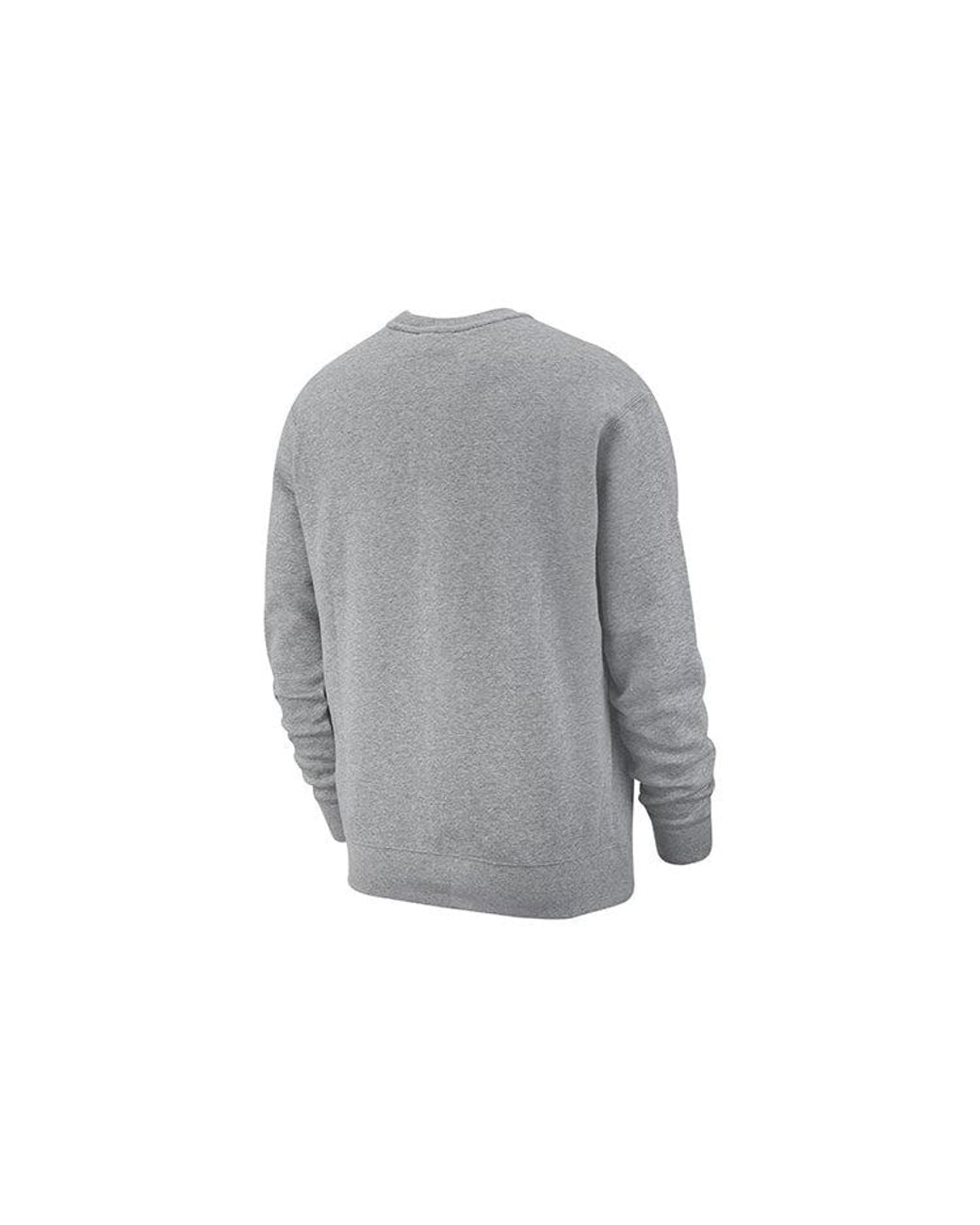 Nike Gray Sportswear Club Small Logo Long Sleeves for men