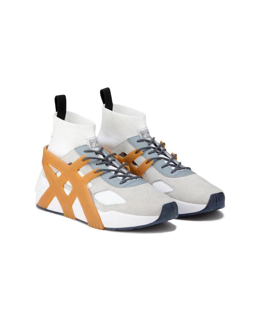 Onitsuka Tiger White Big Logo Trainer 2.0 Sock Tan' for men