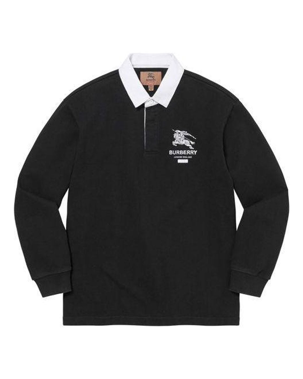 Supreme Black X Burberry Rugby Polo for men