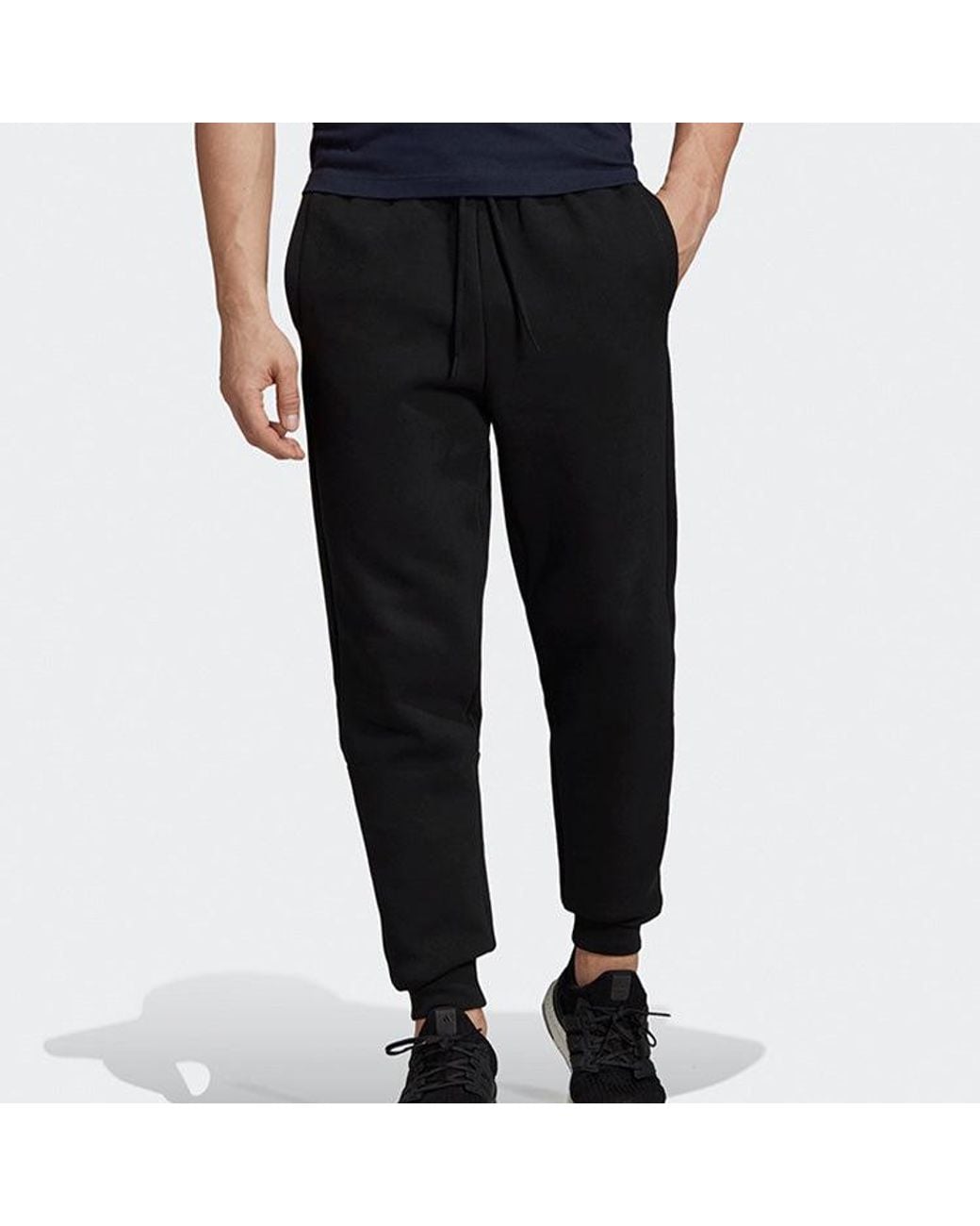 Adidas Black Mh Plain T P Sports Pants for men
