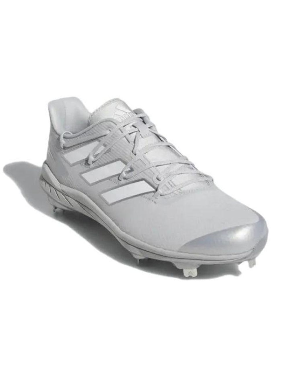 Adidas White Adizero Afterburner 8 Cleats for men
