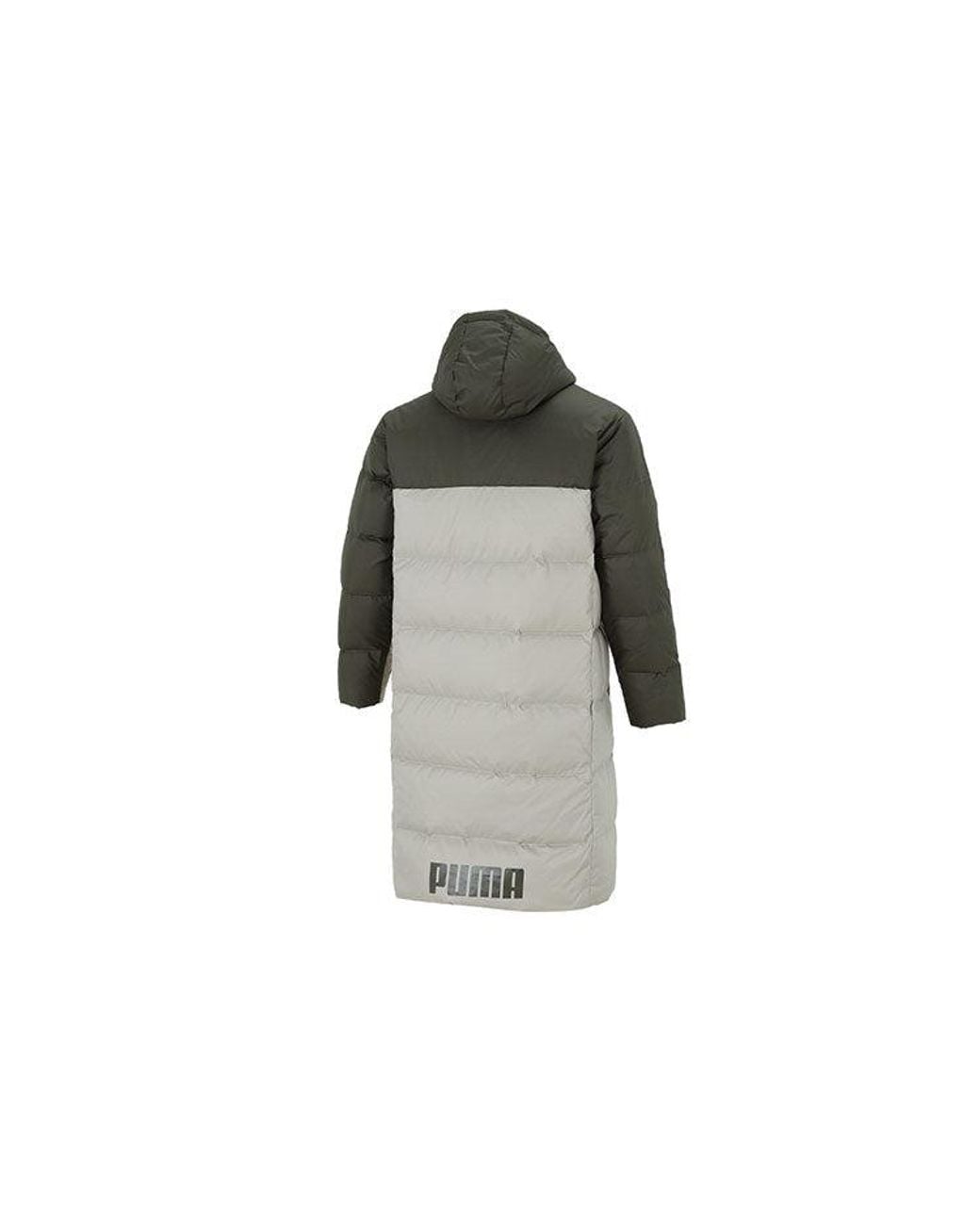 PUMA Gray Puffer Coat Jacket for men