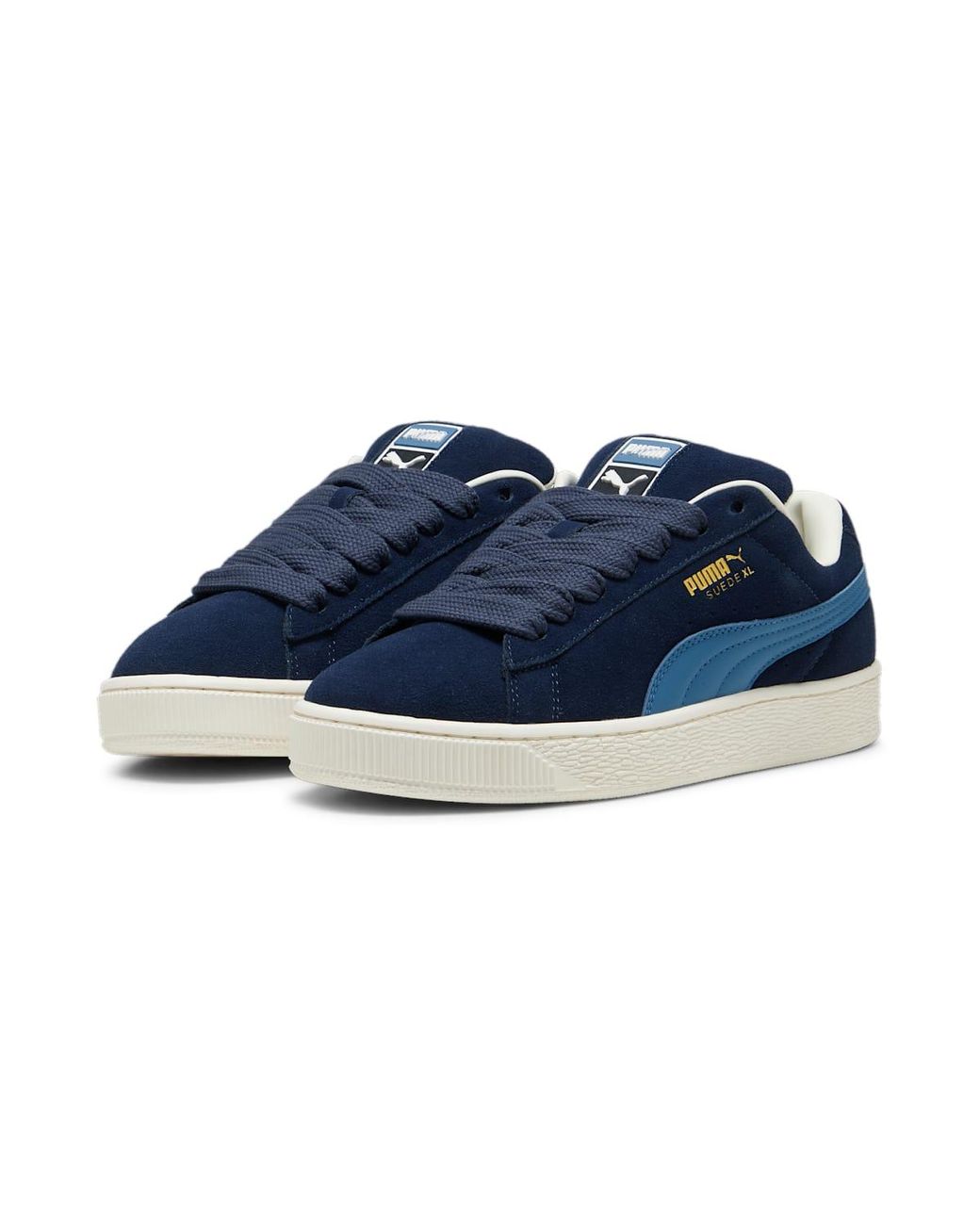 PUMA Mens Suede Xl Lace Up Sneakers Shoes Casual - Blue, Blue, 12 for men