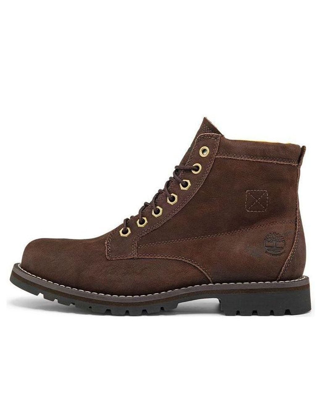 Timberland Brown Redwood Falls Wide Fit Waterproof Boots 'Dark Full Grain' for men