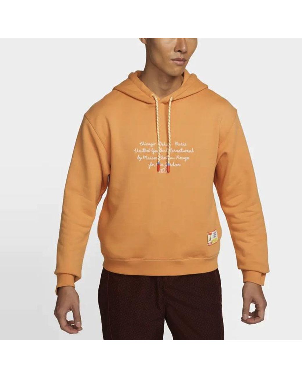 Nike Orange X Maison Chateau Rouge Crossover Hoodie for men