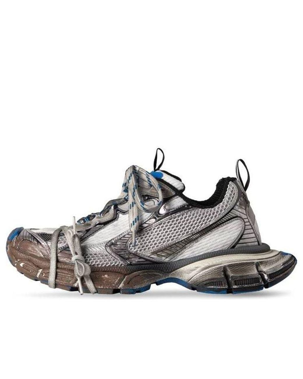 Balenciaga Gray 3Xl Sneakers 'Worn Out And Mesh And Polyurethane' for men