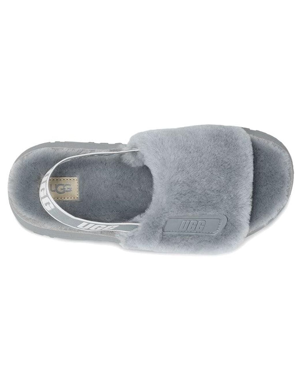 Ugg Gray (Wmns) Disco Slide Cozy Thick Sole Casual Slipper