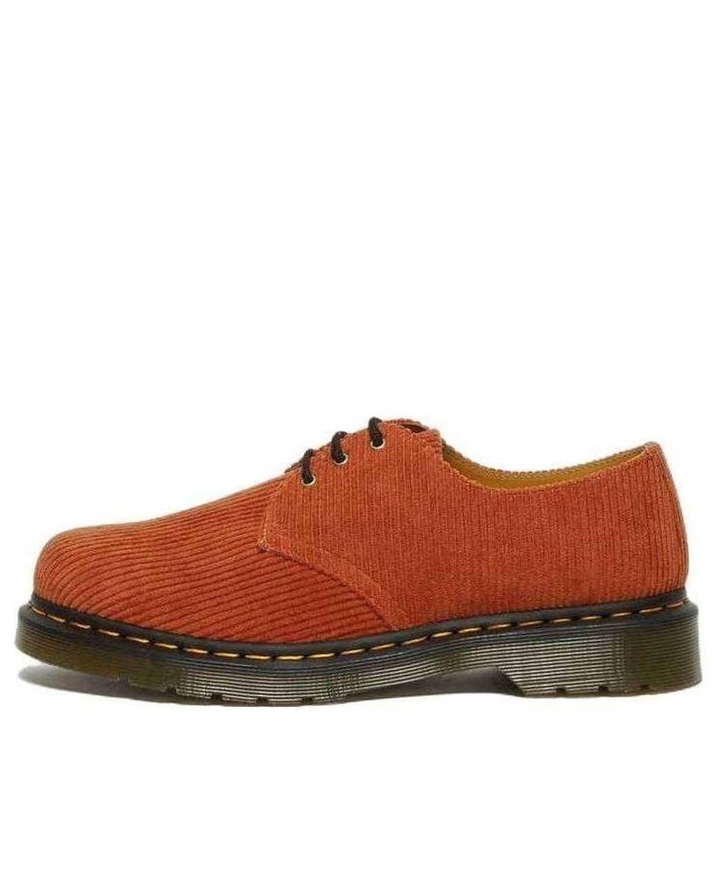 Dr. Martens Brown 1461 Corduroy Oxford Shoes 'Tan'