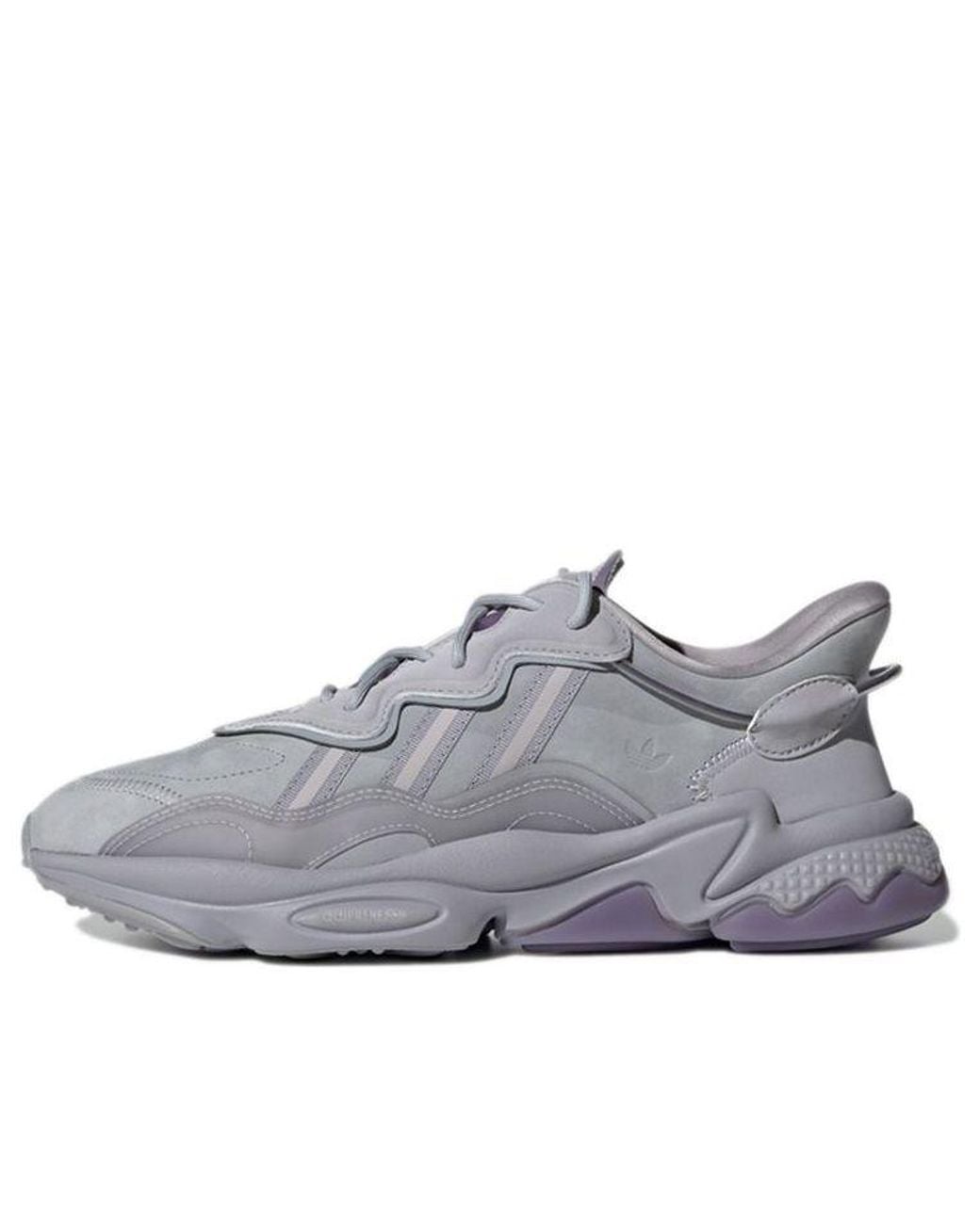 Adidas Gray Originals Ozweego Cozy Wear-Resistant Running Shoes for men