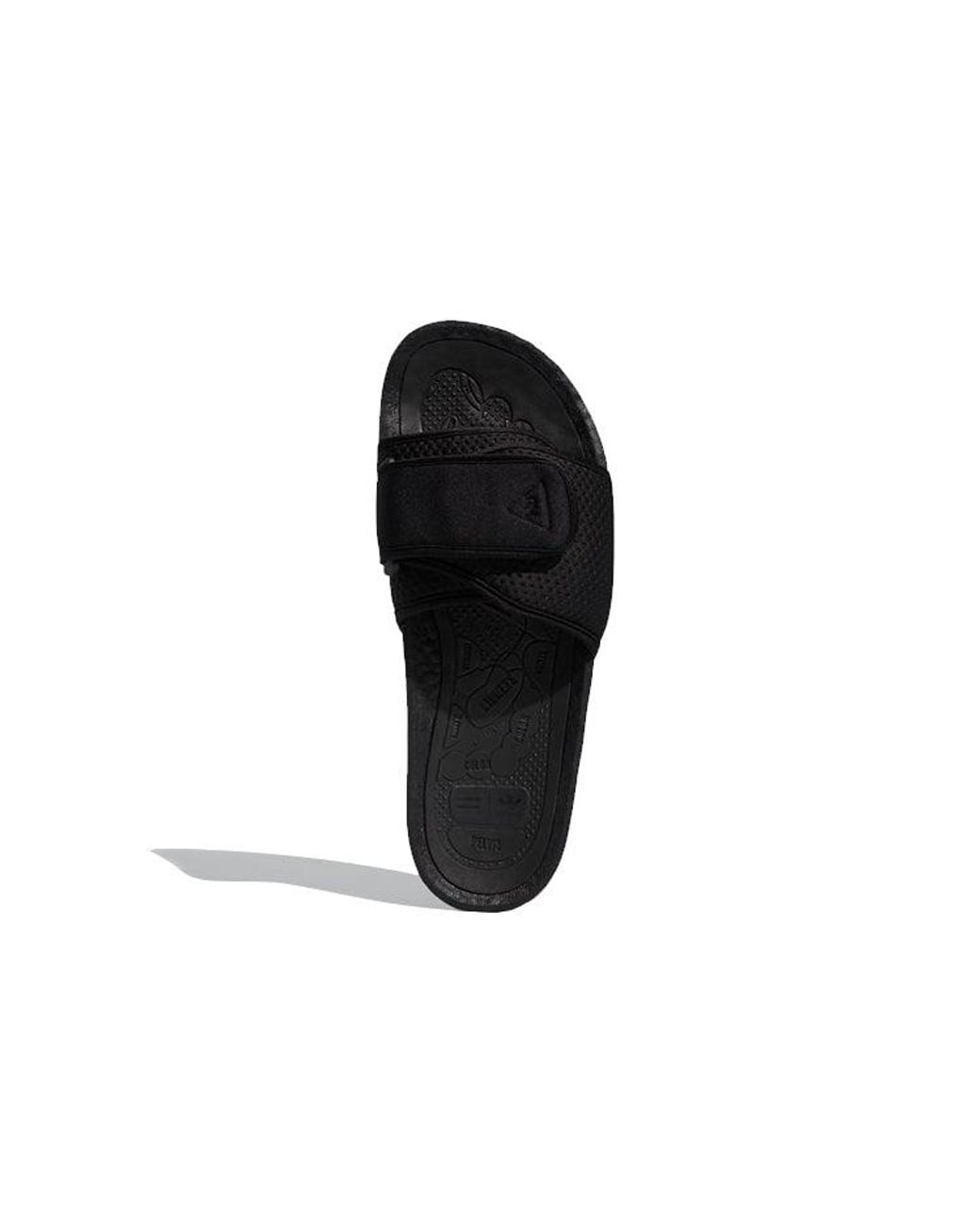 Adidas Black X Pharrell Williams Chancletas Hu Slides for men
