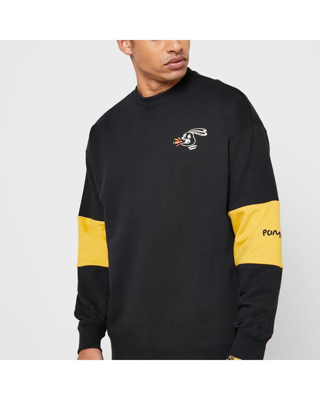 PUMA Blue X Randomevent Crossover Crew Alphabet Logo Sweatshirt for men