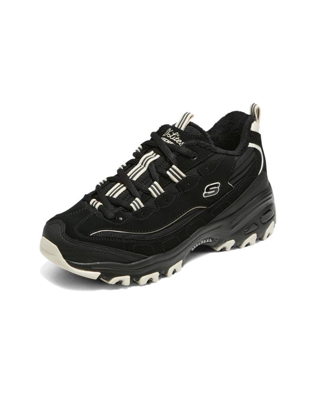 Skechers Black (Wmns) D'Lites Zip Along Shoes