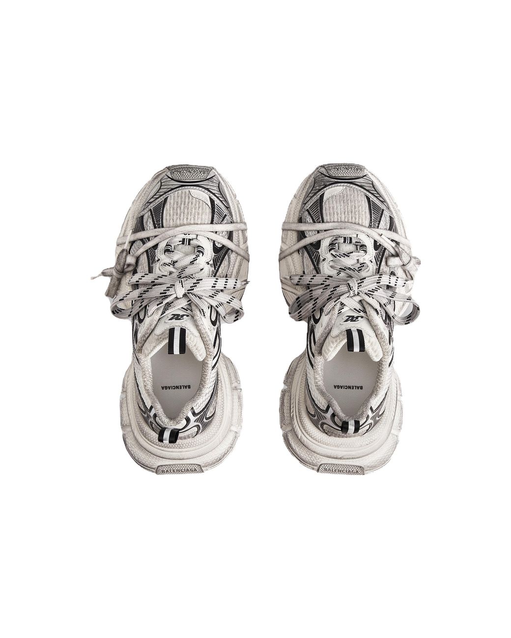 Balenciaga White 3xl Panelled Sneakers for men
