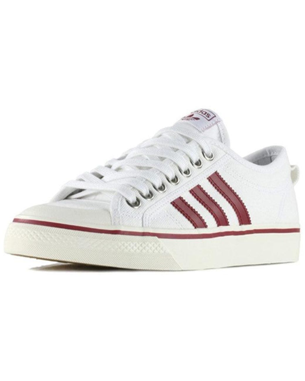adidas nizza white blue red