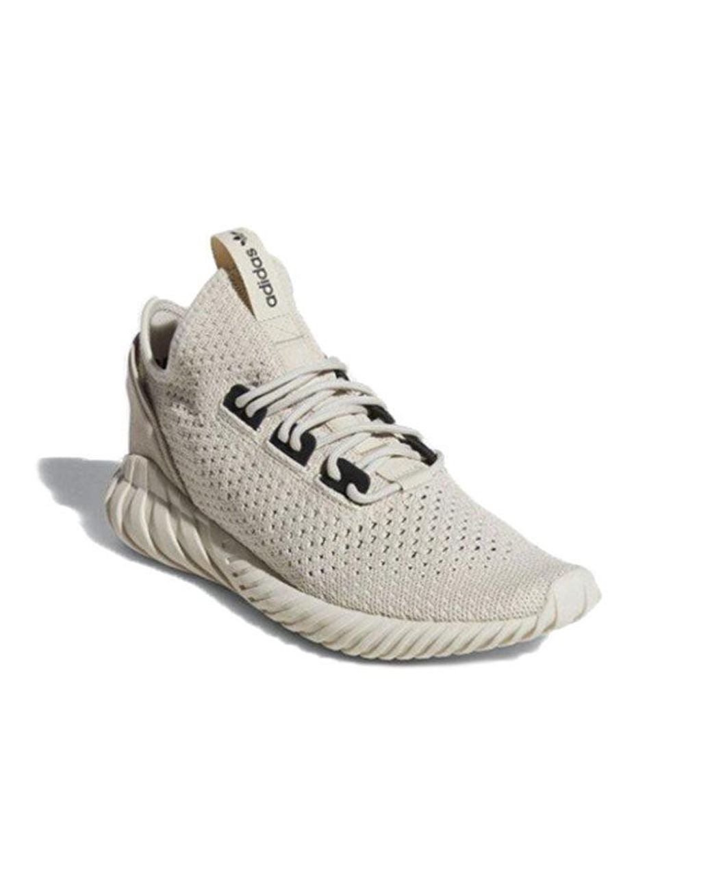 Adidas Gray Tubular Doom Sock Primeknit 'Sesame' for men