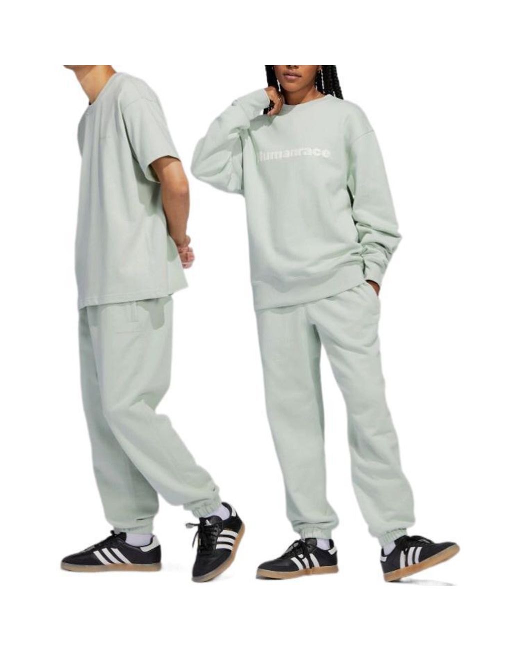 Adidas Green X Pharrell Humanrace Logo Sweatpant for men