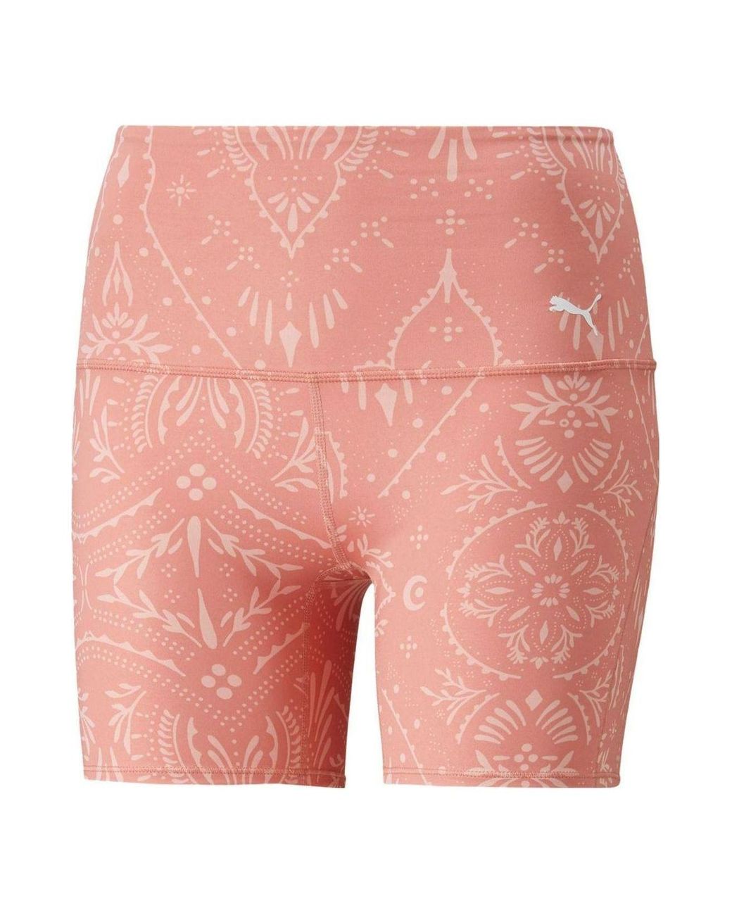 PUMA Pink (Wmns) Studio Printed 5 Inch Training Legging Short 'Rosette'