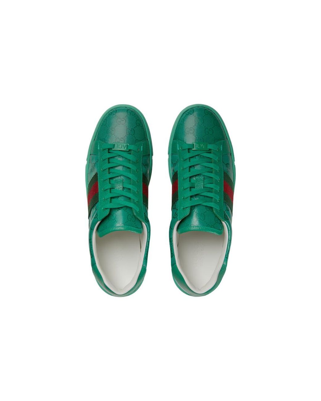 Gucci Green Ace Gg Crystal Canvas Sneaker for men