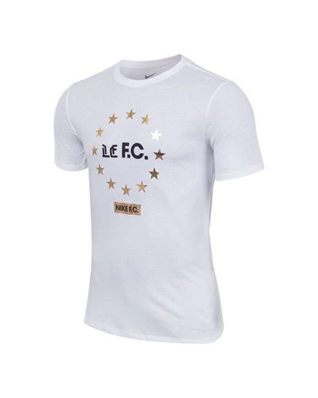 Nike White Alphabet Printing Sports Round Neck Pullover Short Sleeve T-Shirt for men