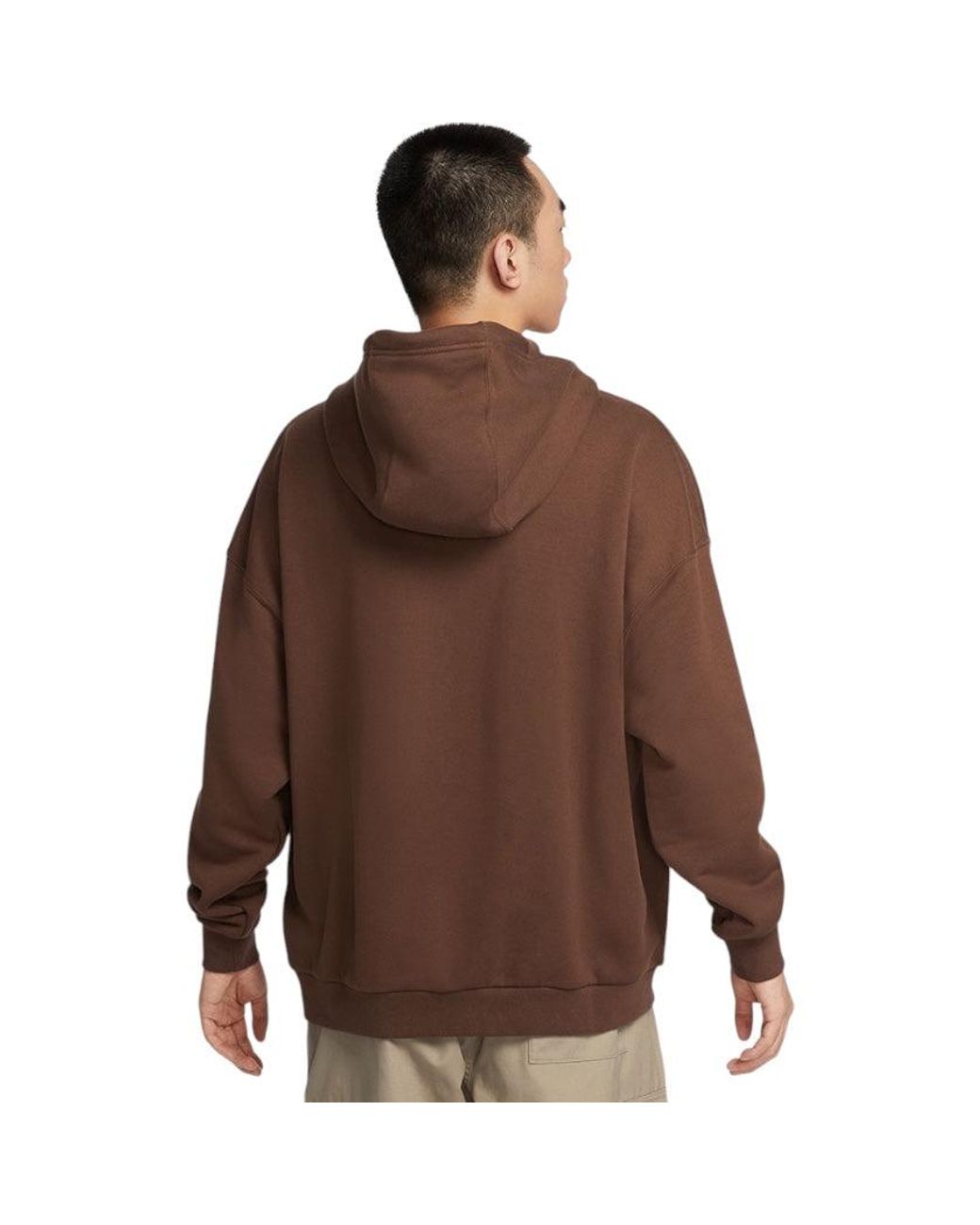 nike fleece hoodie brown