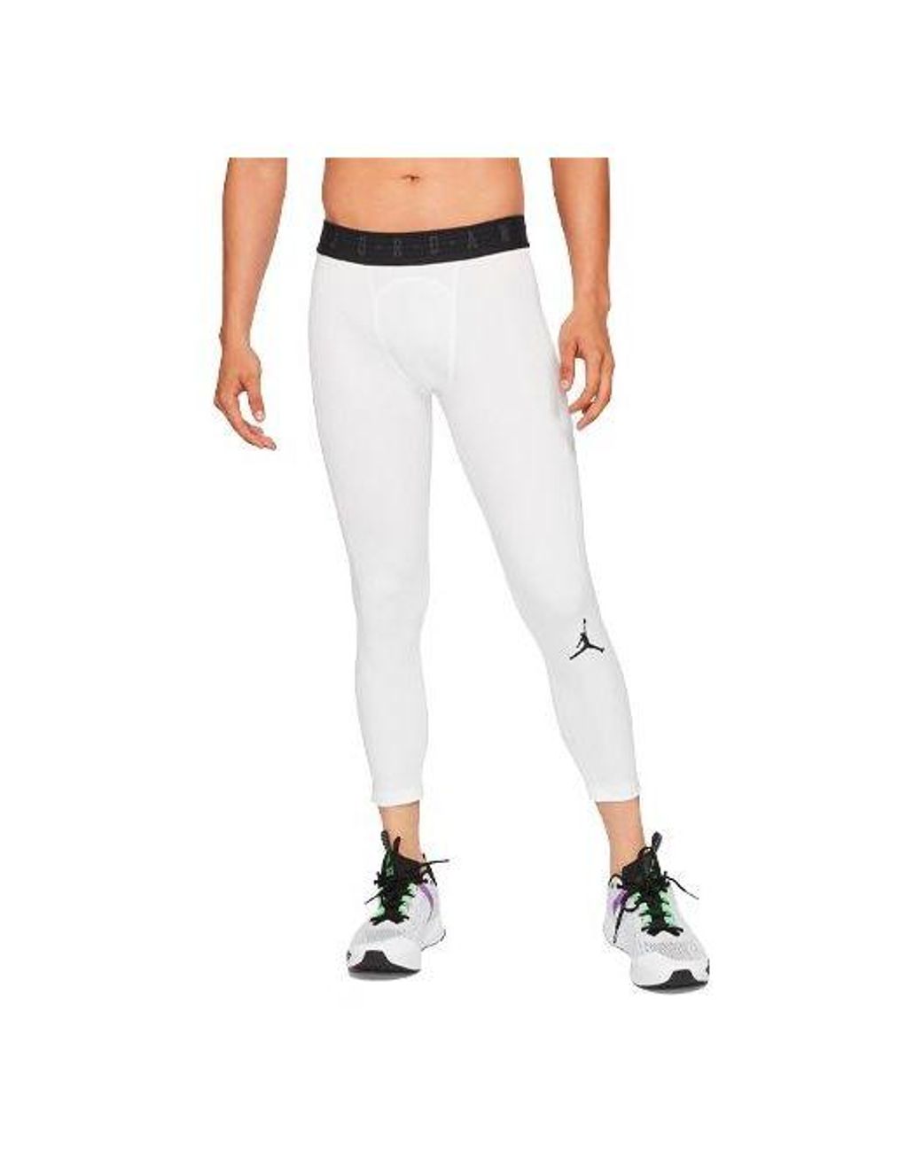 Nike White Dri-Fit 3/4-Length Tights for men