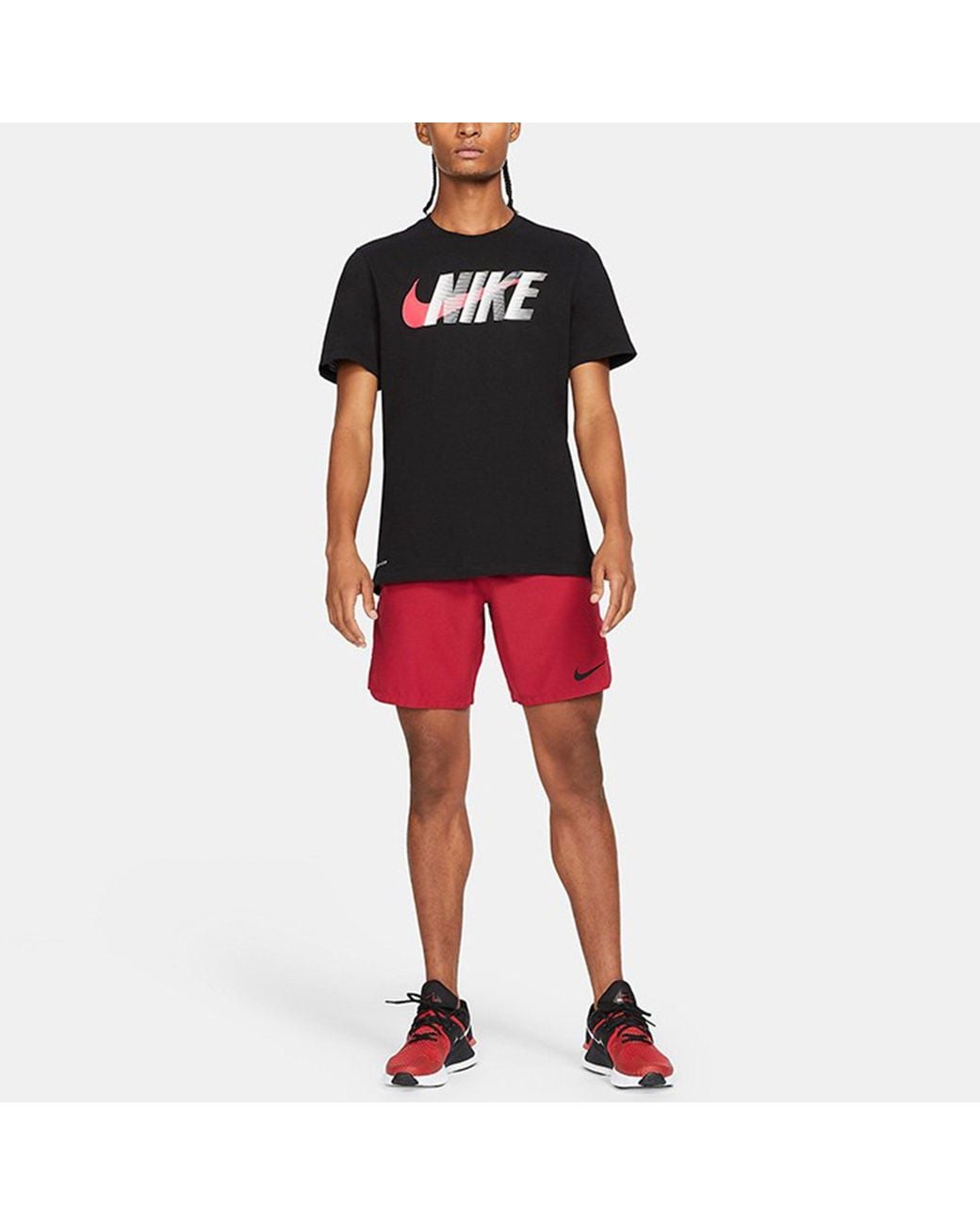 Nike Black As Nk Dfc Slub Blok Swsh Tee for men