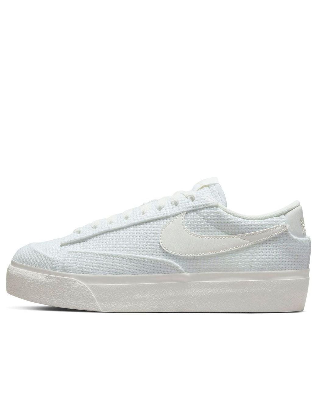 Nike White (Wmns) Blazer Low Platform Essential 'Summit Woven'