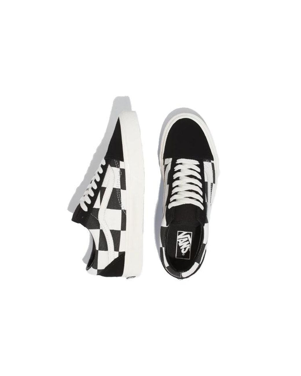 Vans Black Old Skool 'Oversize Checkerboard for men