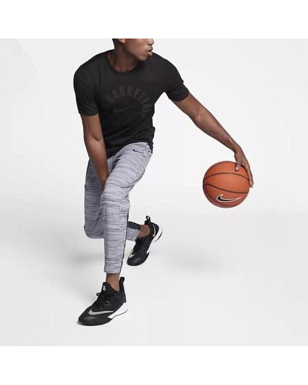 Nike Gray Running Training Knit Bundle Feet Sports Pants for men