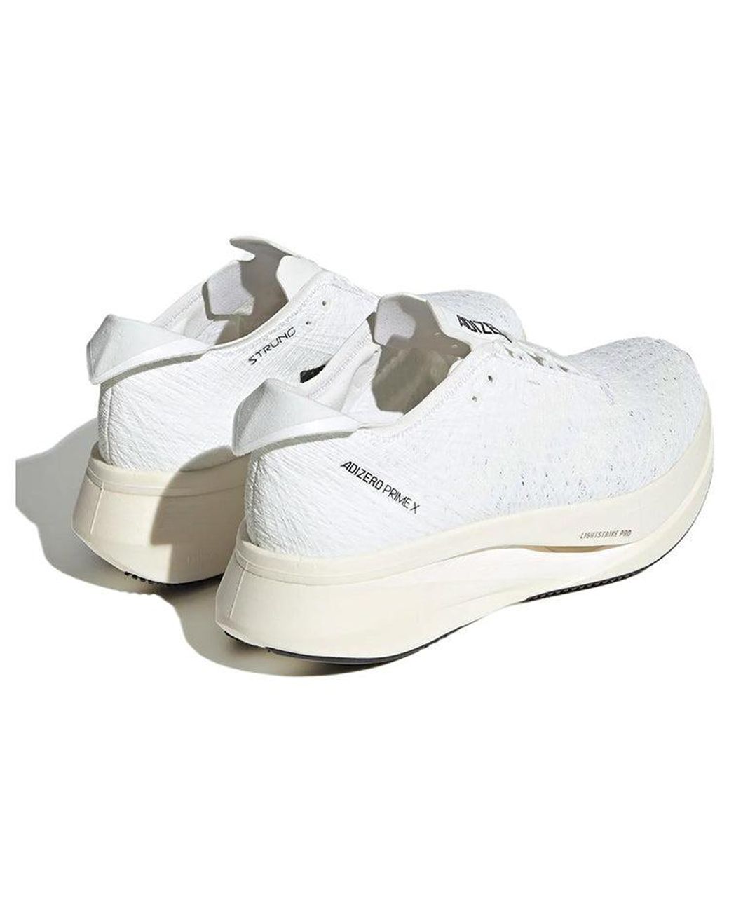 Adidas White Adizero Prime X Strung 'Non Dyed' for men
