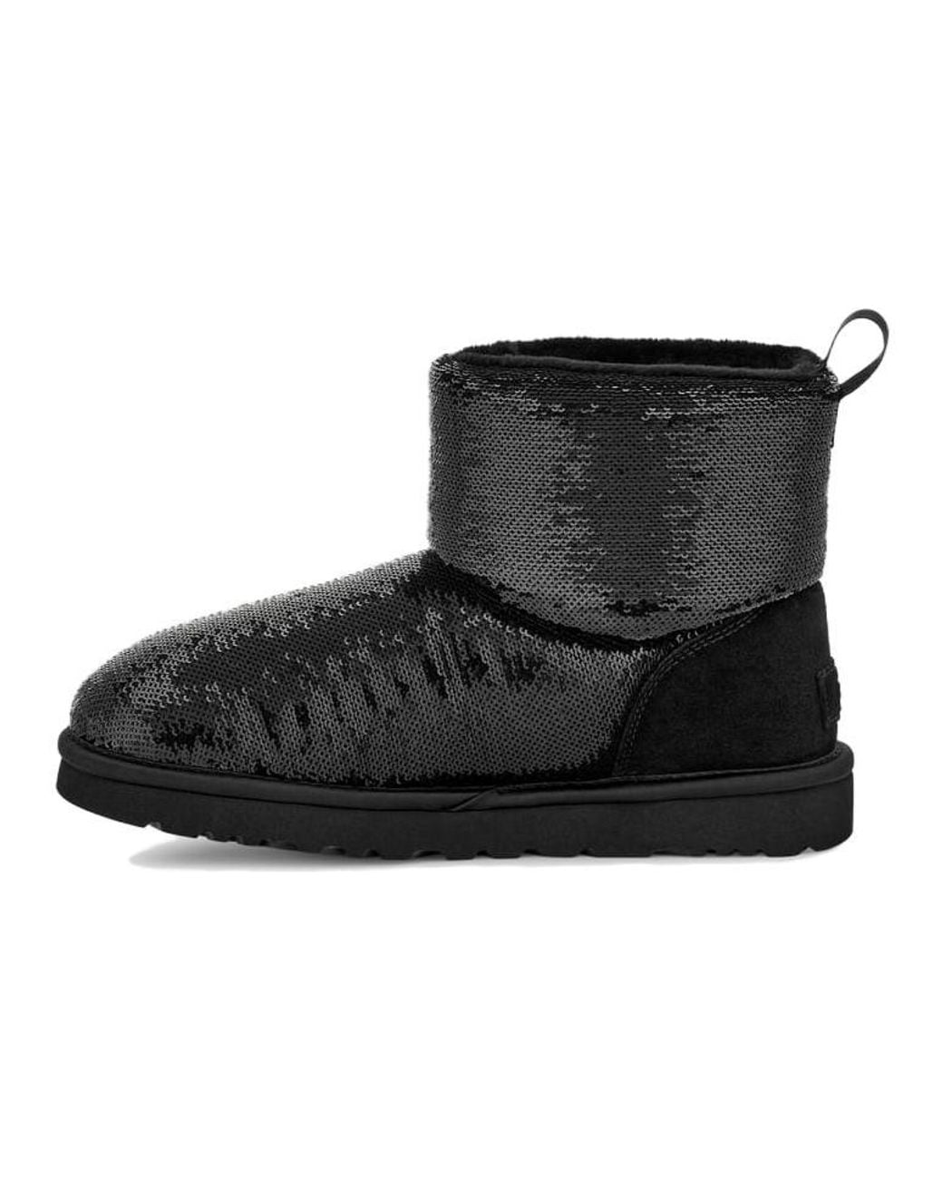 Ugg Black (Wmns) Classic Mini Boot Mirror Ball
