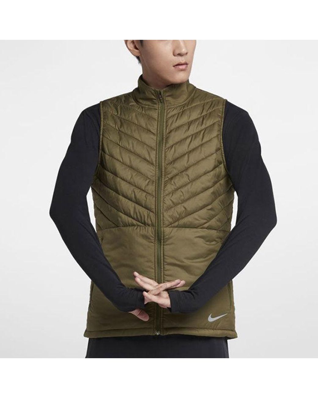 Nike Sport Cotton Vest Militarygreen for men