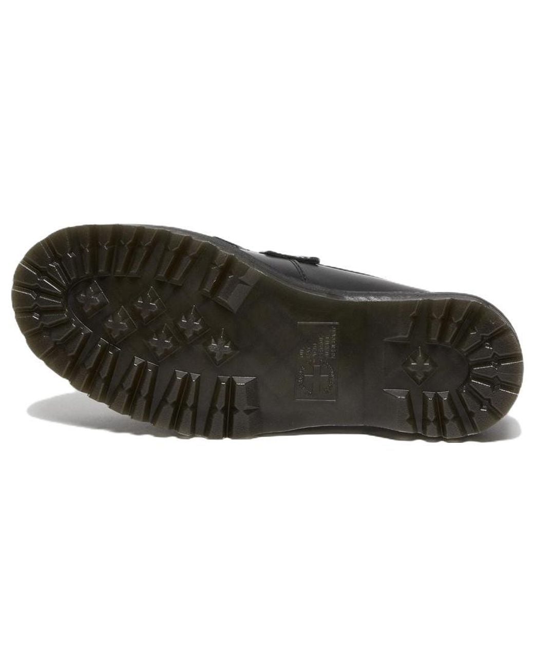 Dr. Martens Black Adrian Leather Platform Tassel Loafers Smooth' for men