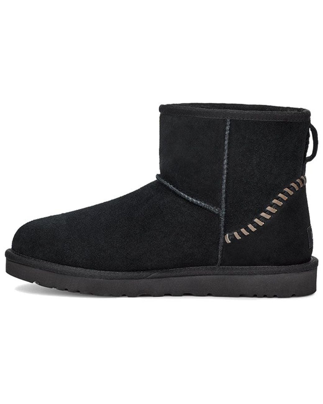 Ugg Black Classic Mini Deco Suede Boot for men