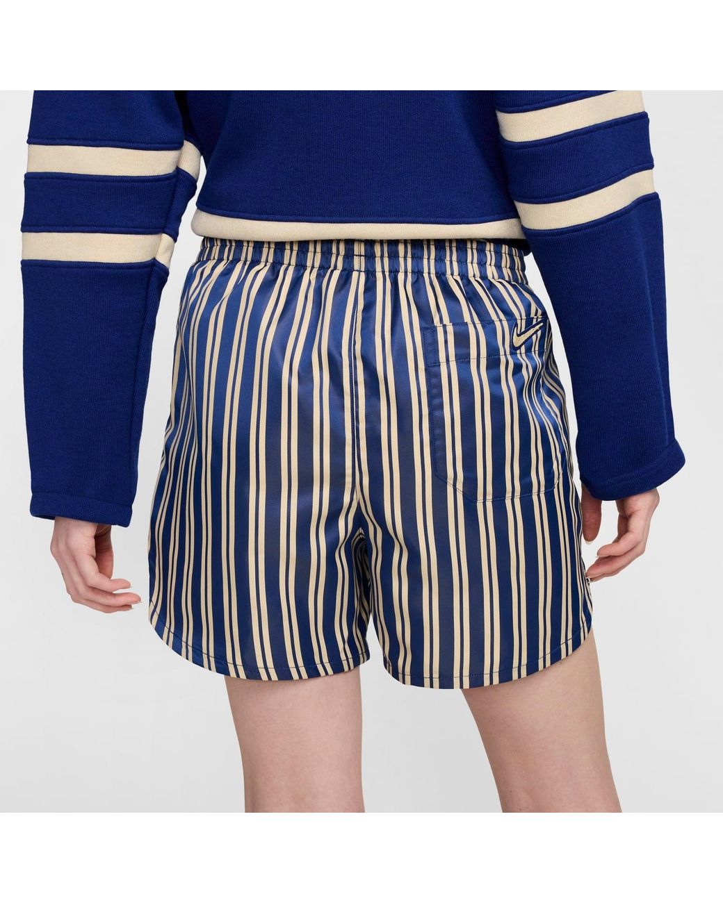 Nike Blue X Bode Scrimmage Shorts 'Ecru Deep Royal' for men