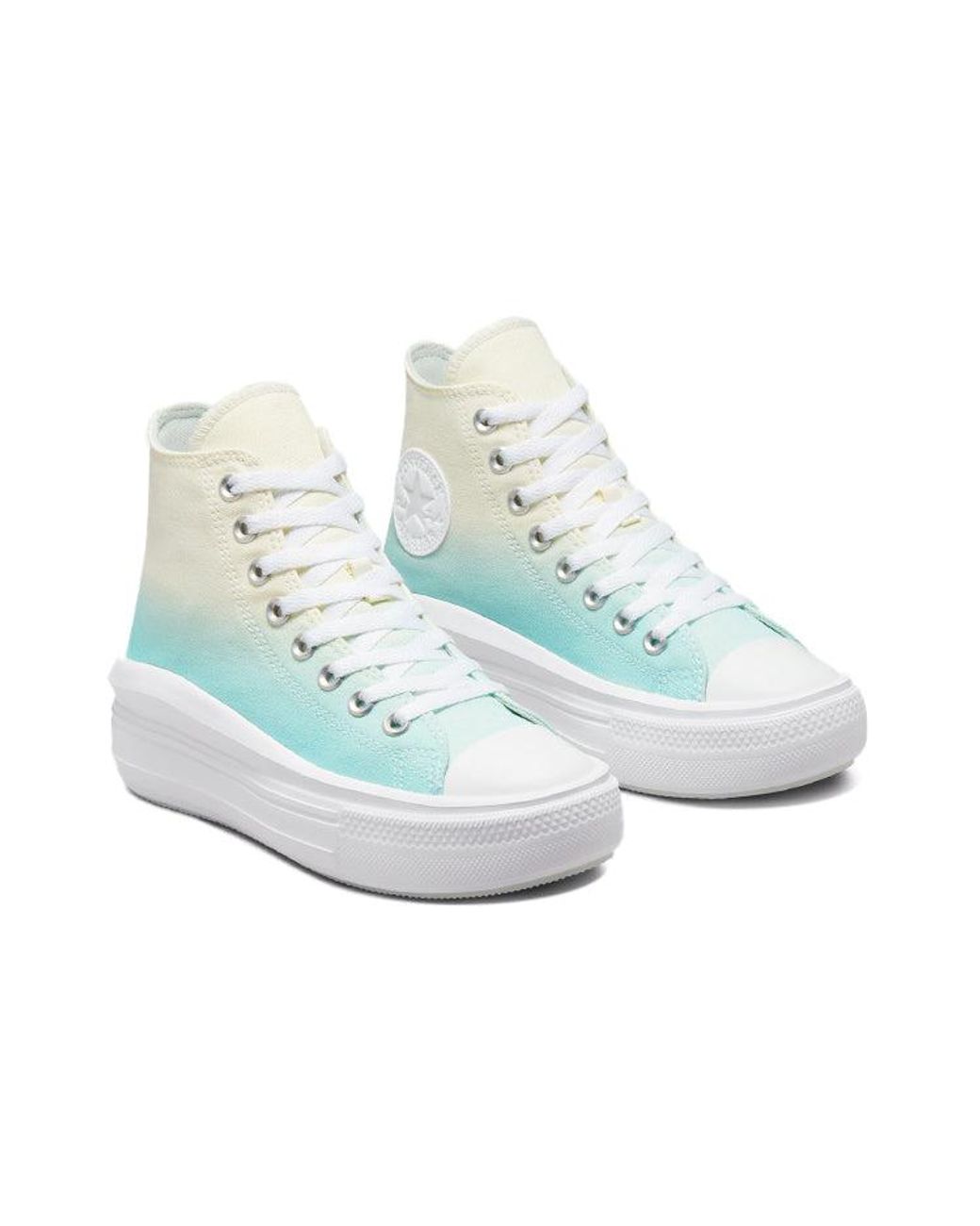 Converse White (Wmns) Chuck Taylor All Star Move High 'Ombre